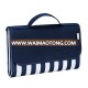 Waterproof Picnic Blanket Outdoor Handy Mat Tote Sand proof Camping Grass Navy Stripe Beach Blanket